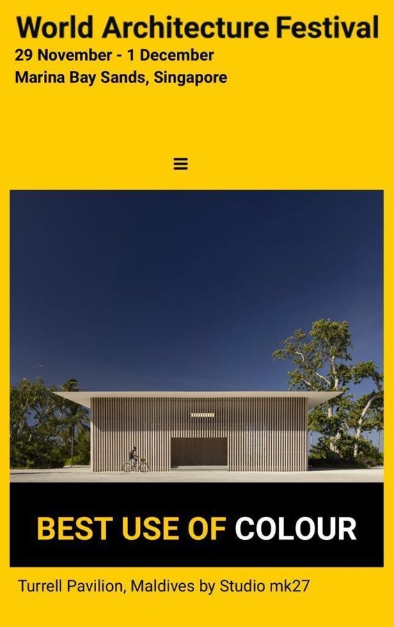 World Architecture Festival award